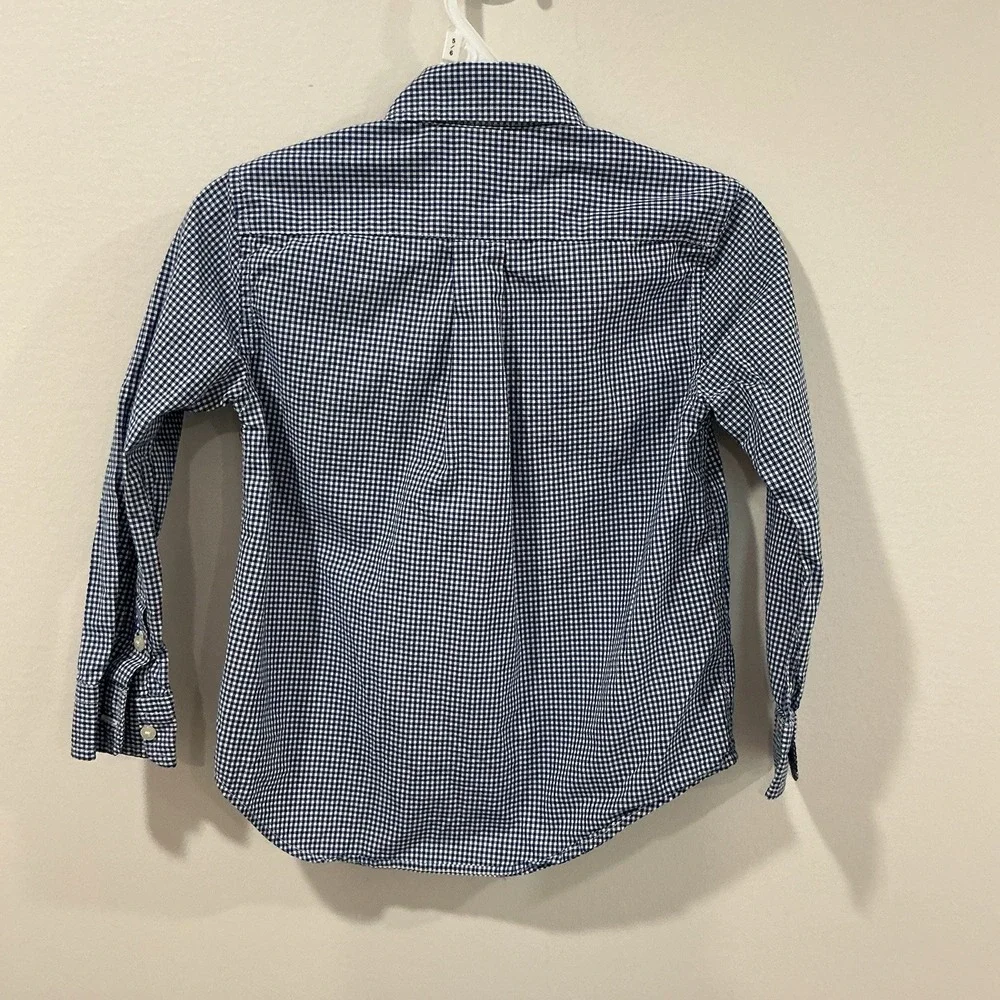 Ralph Lauren Boys‎ Button Down Shirt Lot Of 2 Long Sleeve Sz 4 4T Gingham Preppy